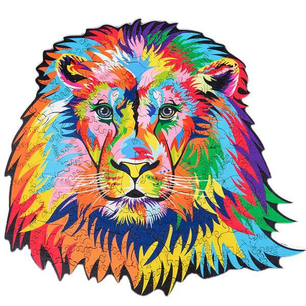 Wooden Animal 153pc Jigsaw Puzzle  Lion