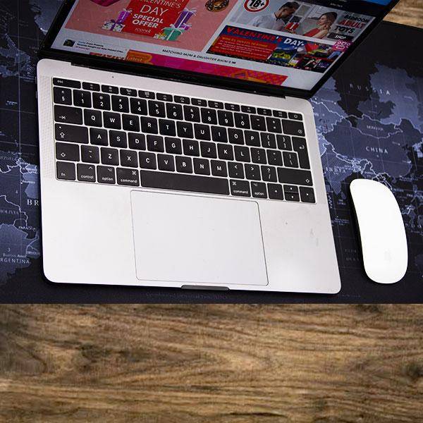 World Map Full Desk Coverage Gaming and Office Mouse Pad