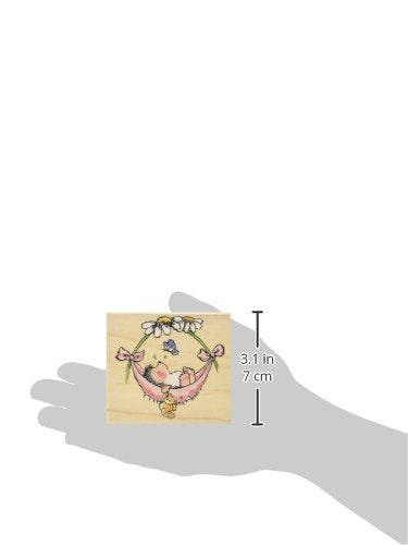 Penny Black Mounted Rubber Stamp 3-inch x 3.25-inch, Baby Hammock