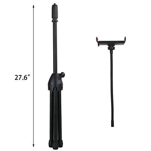 Rumcent Tripod Gooseneck Phone Floor Stand,Tripod Stand Phone Mount Holder Selfie Stick Compatib...