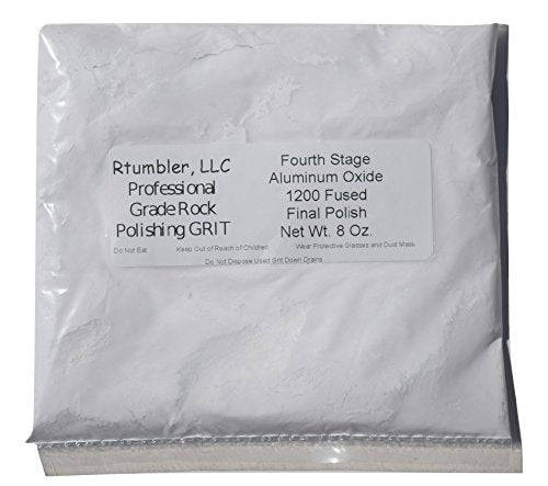 Rock Tumbler Grit for 15 pound Tumbler With 1 Pound Plastic Buffering Pellets