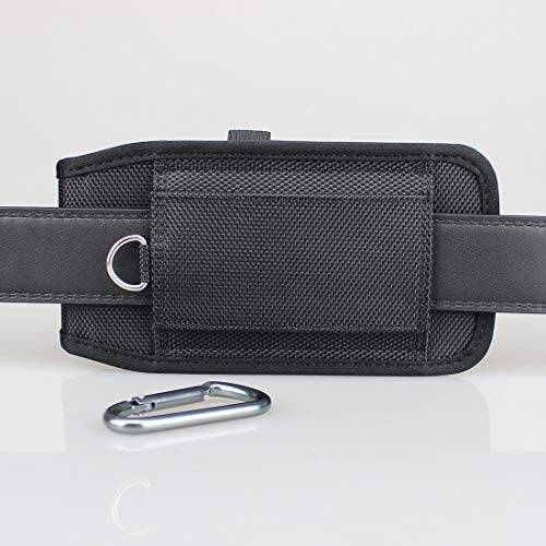 aubaddy Vertical Nylon Belt Pouch with ID Card Holder Cell Phone Holster Case w Belt Loop for iPh...