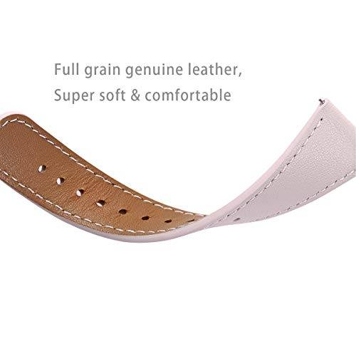 WFEAGL for Fitbit Versa Bands, Top Grain Leather Band Replacement Strap for Fitbit Versa Fitness ...