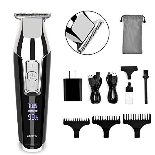 RENPHO Cordless Hair Clippers Beard Trimmer Hair Trimmer Rechargeable Hair Cutting Kit for Men...
