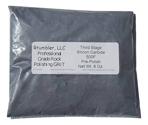 Rock Tumbler Grit for 15 pound Tumbler With 1 Pound Plastic Buffering Pellets