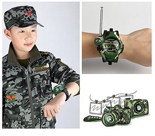 Mokiki Walkie Talkie Watches for Kids, Two-Way Long Range Radio Transceiver, Digital Wrist Walky ...