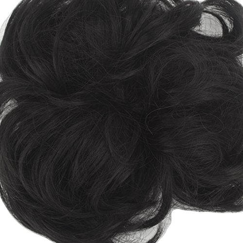 Focussexy Scrunchie Bun Up Do Hair piece Hair Ribbon Ponytail Extensions Wavy Curly or Messy 14...