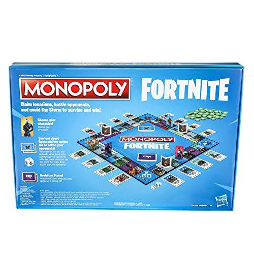 Monopoly: Fortnite Edition Board Game Inspired by Fortnite Video Game Ages 13 and Up