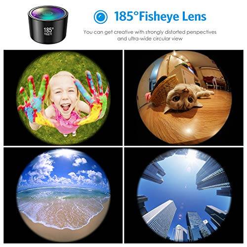 [Upgraed Version] AMIR Phone Camera Lens, 5 in 1 Cell Phone Lens Kit, 15X Macro Lens + 0.6X Wide ...