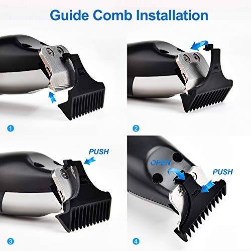 RENPHO Cordless Hair Clippers Beard Trimmer Hair Trimmer Rechargeable Hair Cutting Kit for Men...