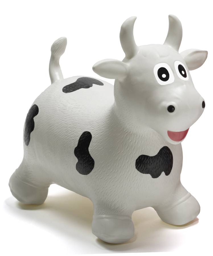 Happy Hopperz Bull - 12+ Months Larger Toddler, White