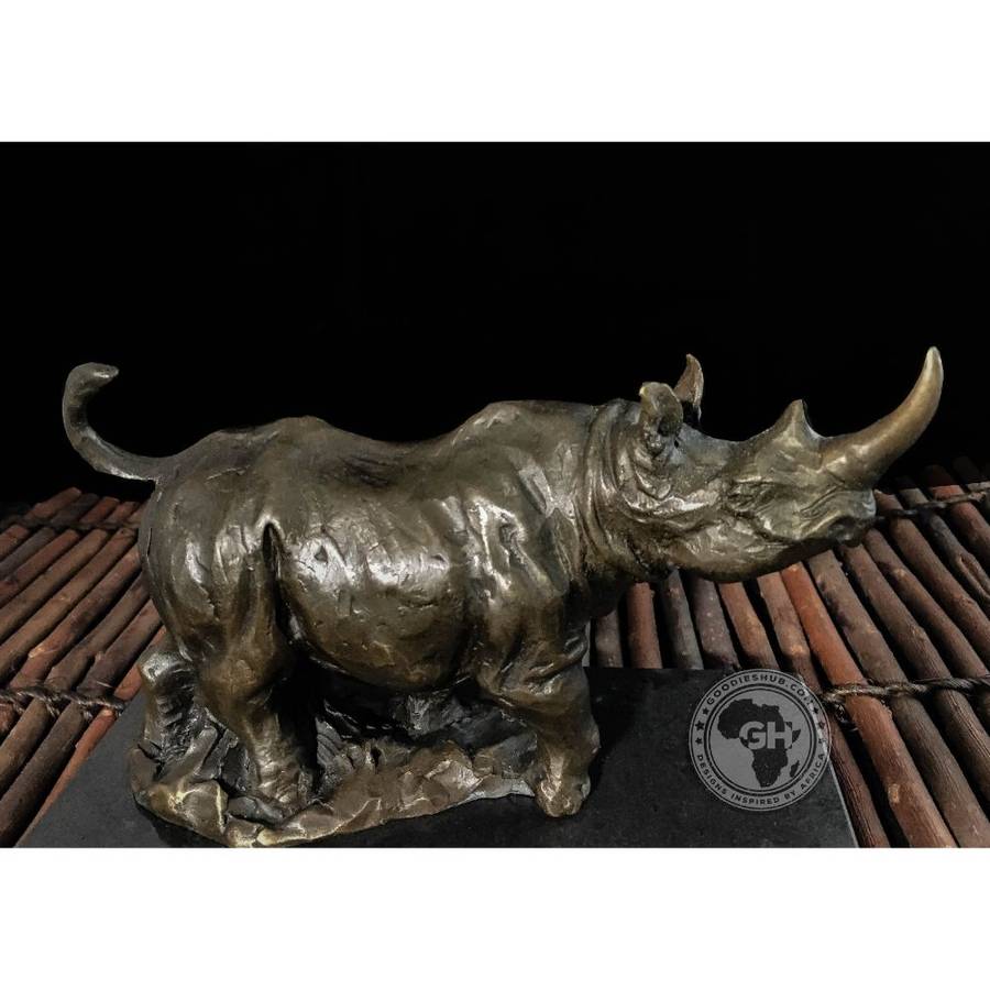 Rhino Bronze Sculpture