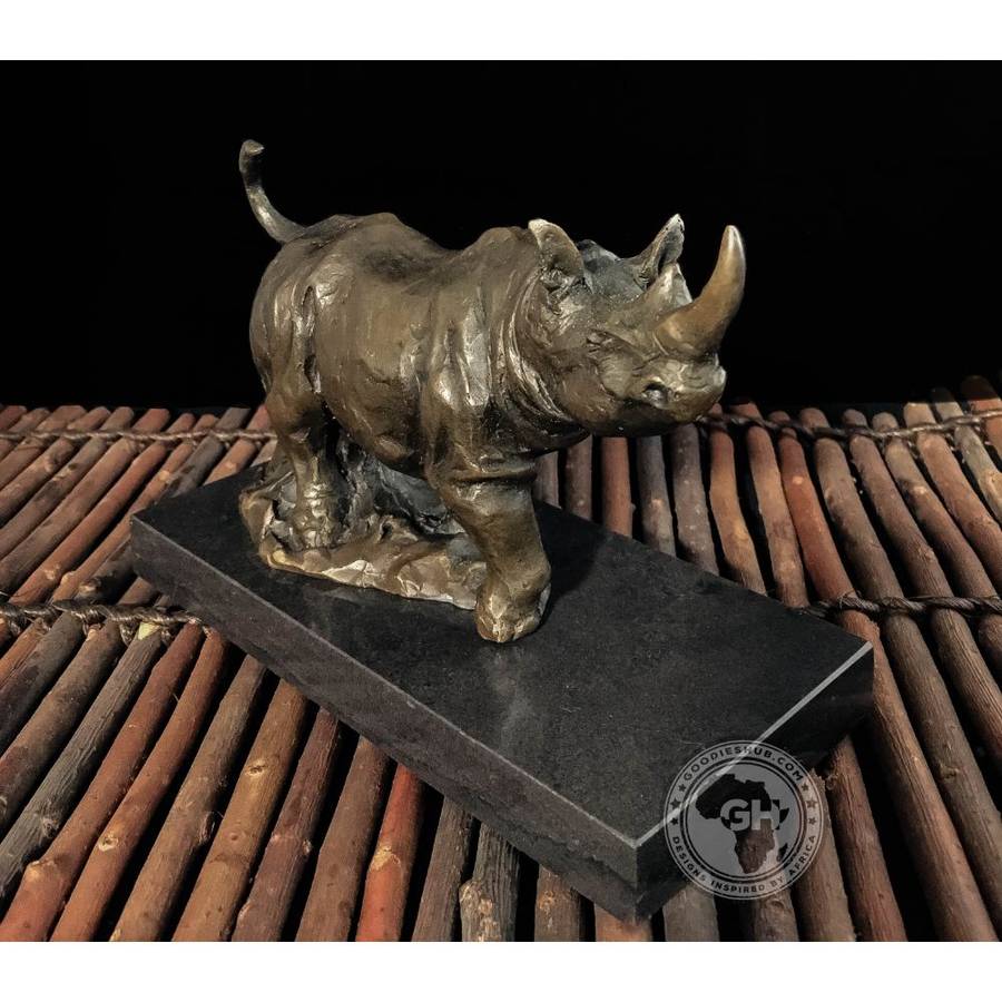 Rhino Bronze Sculpture
