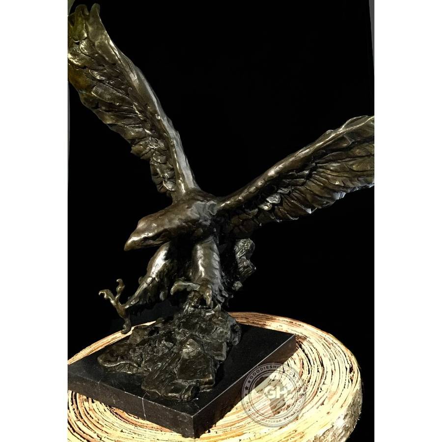 Tawny Eagle Bronze Sculpture