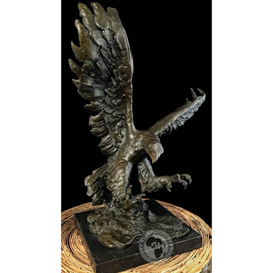 Tawny Eagle Bronze Sculpture