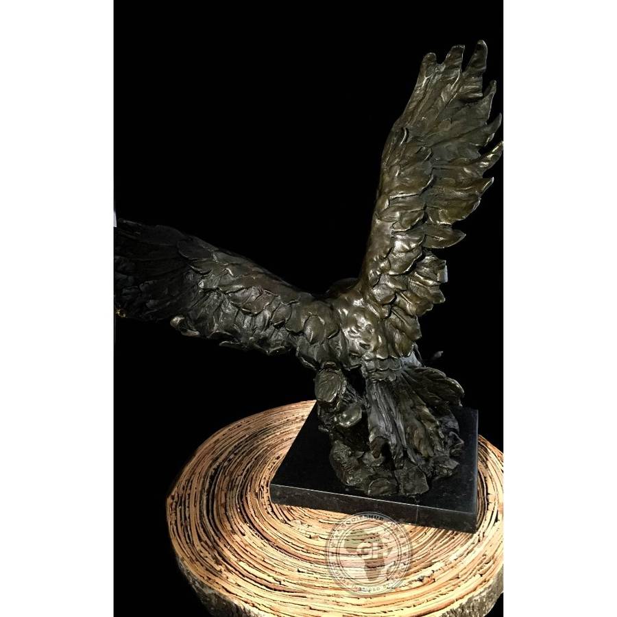 Tawny Eagle Bronze Sculpture