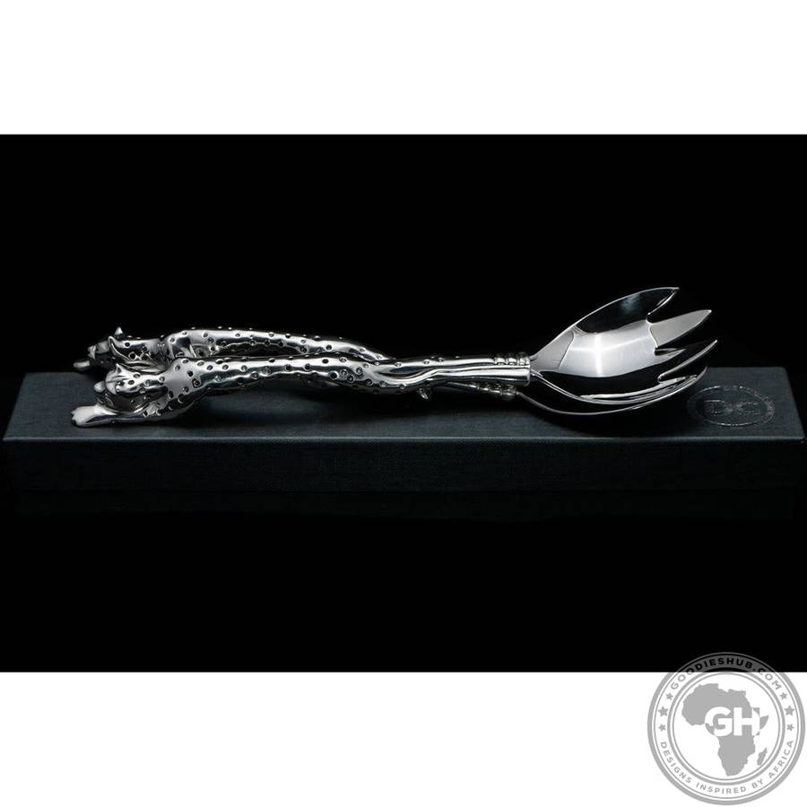 Salad Server Small- Cheetah Africa Collection - Diana Carmichael