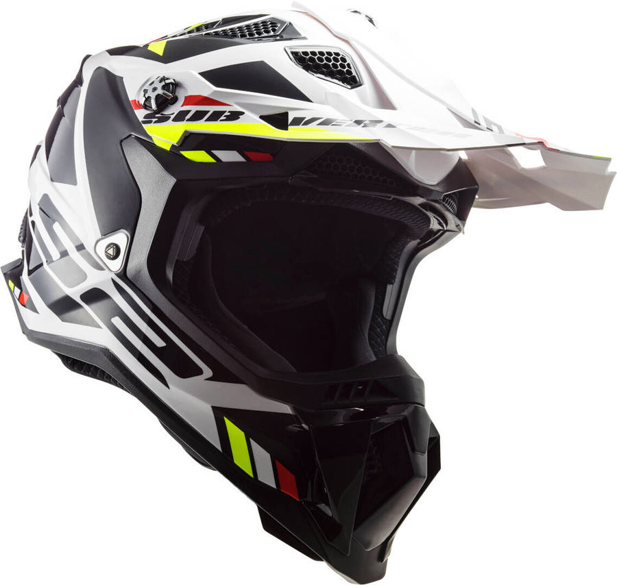 LS2 MX700 Subverter Evo Stomp White/Black Motocross Helmet
