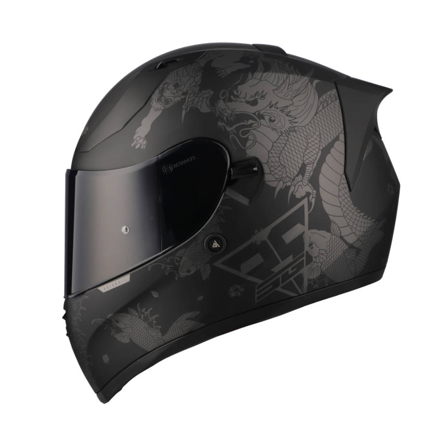 Spirit Seca Katana Black/ Gun Metal Helmet