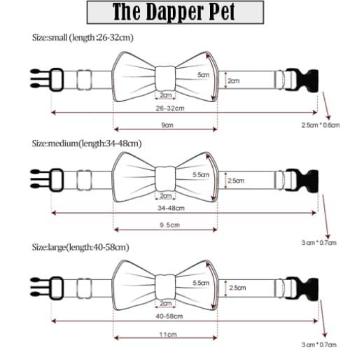 The Dapper Pet Checkered Bow Tie Colllar