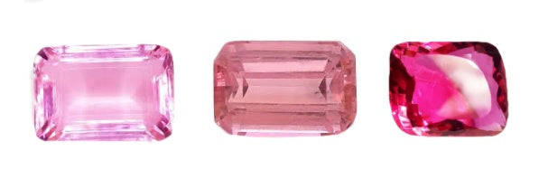 3 cts Pink Sapphire and White Topaz Gemstone Solid .925 Silver Pendant