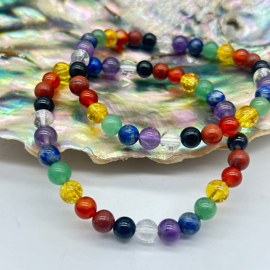 Chakra Crystal Bracelet -6mm