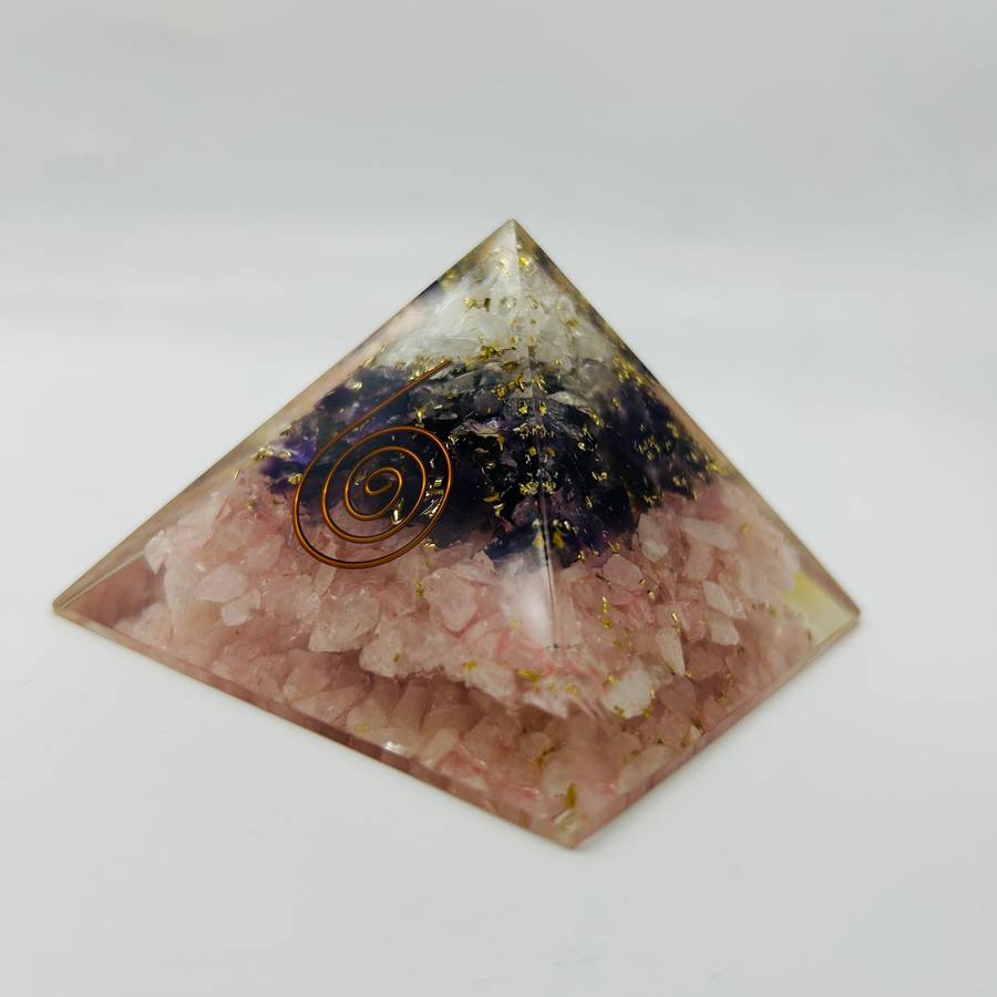 Love And Compassion Orgonite Crystal Pyramid