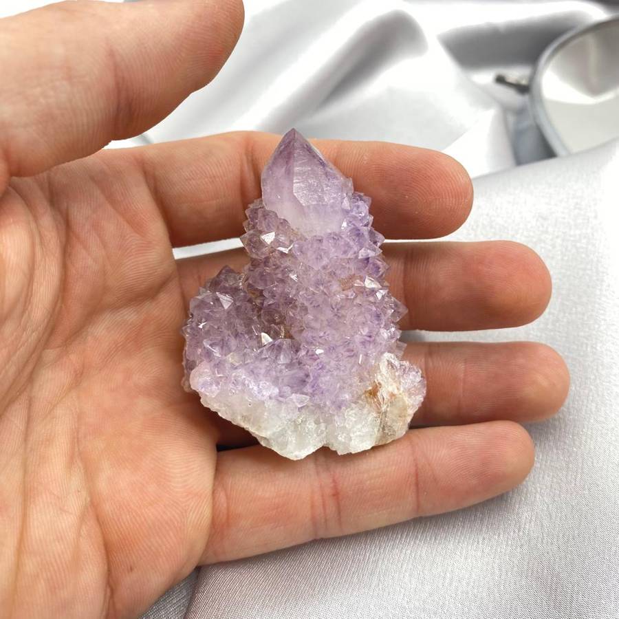 Cactus Quartz with Red Hematite Inclusion