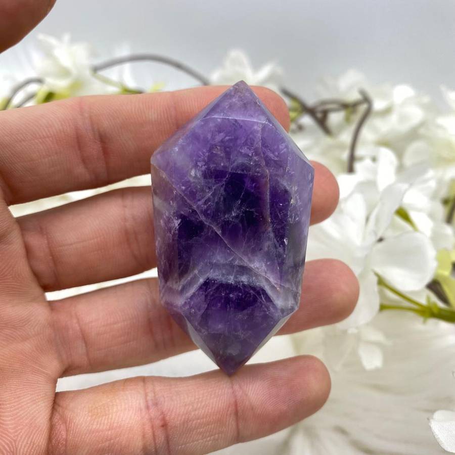 Double Terminated Amethyst Point