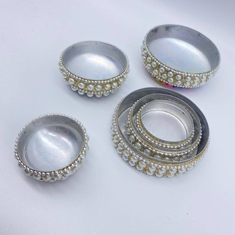 3 in 1 Cream Rainbow Trinket Box