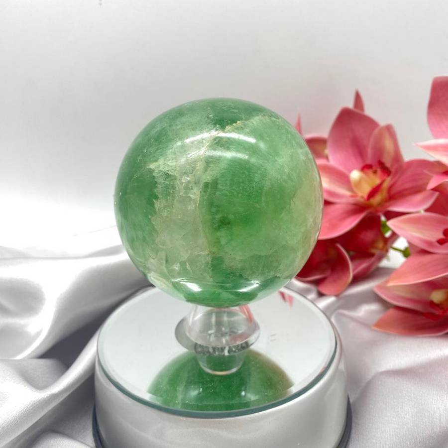 Large Green Fluorite Sphere