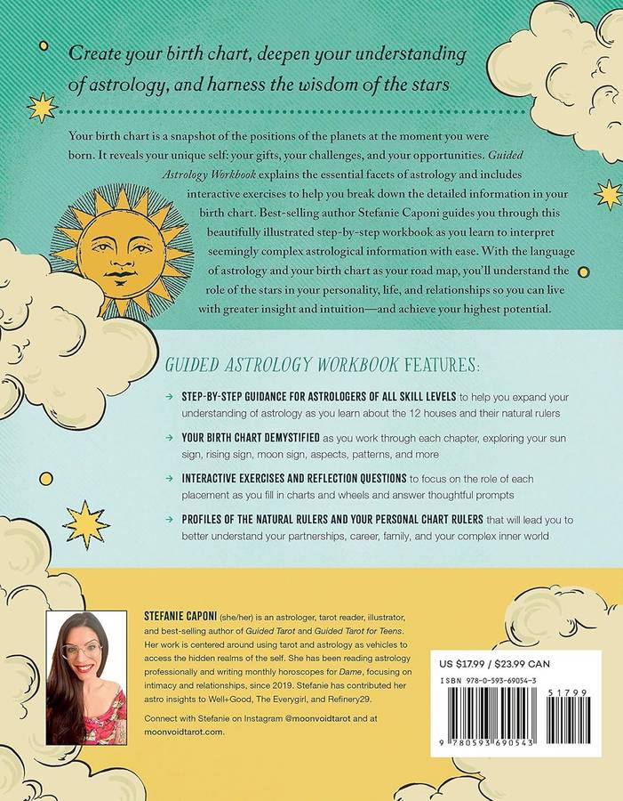 Guided Astrology Workbook: A Step-by-Step Guide for Deep Insight into Your Astrological Signs, Bi...