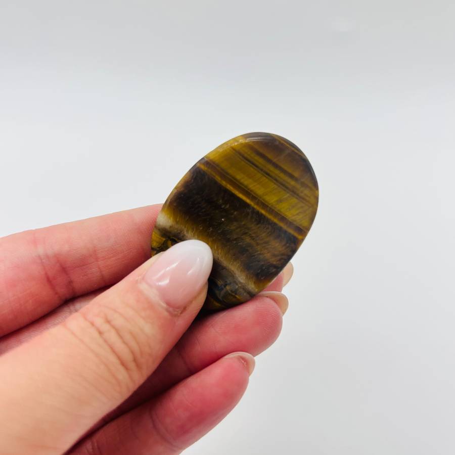 Tigers Eye Crystal Worry Stone