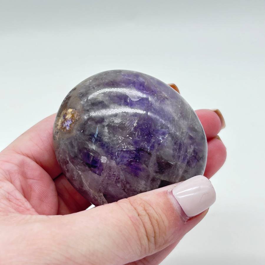 Amethyst Crystal Palm Piece