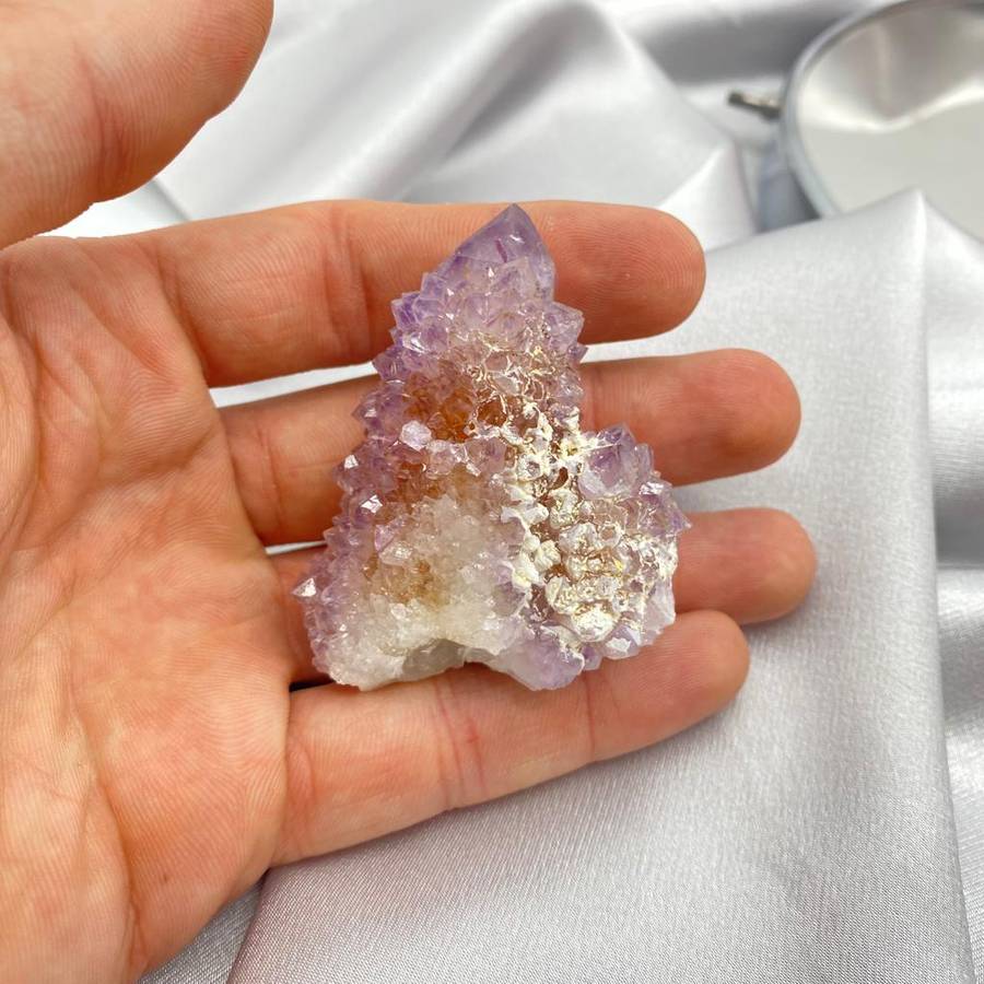 Cactus Quartz with Red Hematite Inclusion