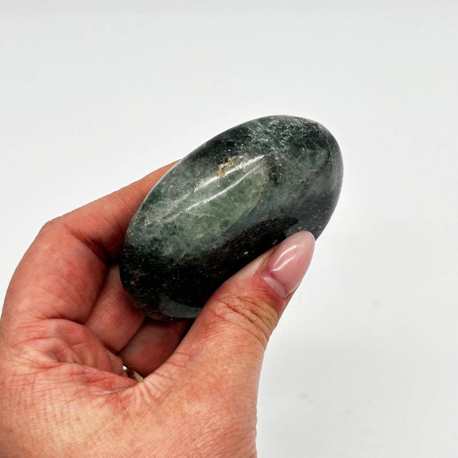 Emerald Fuchsite Crystal Palm Piece