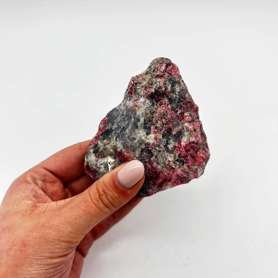 Red Rhodonite Crystal From Zimbabwe