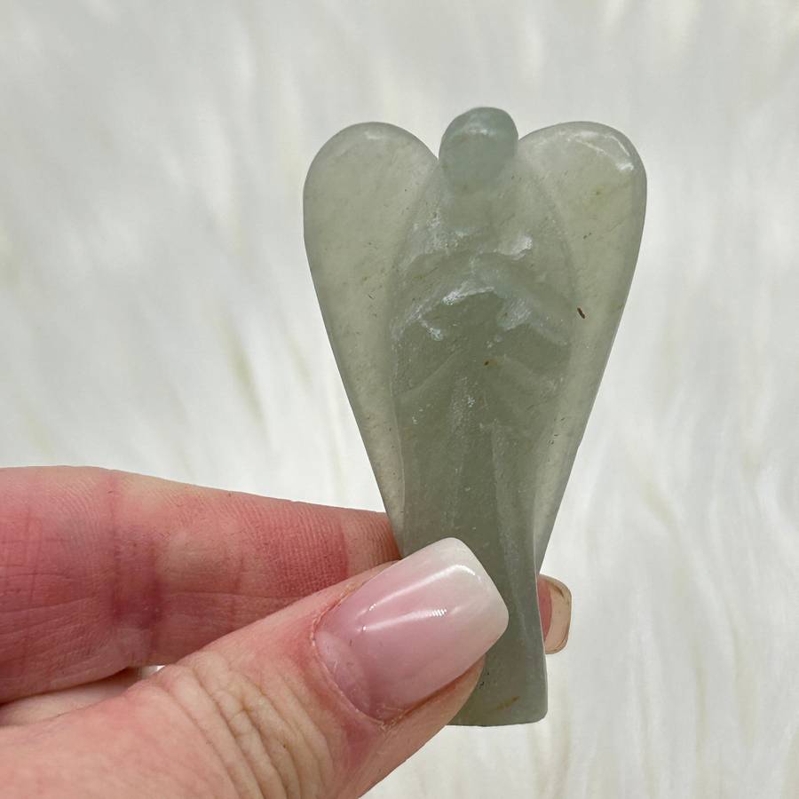 Aventurine Carved Crystal Angel