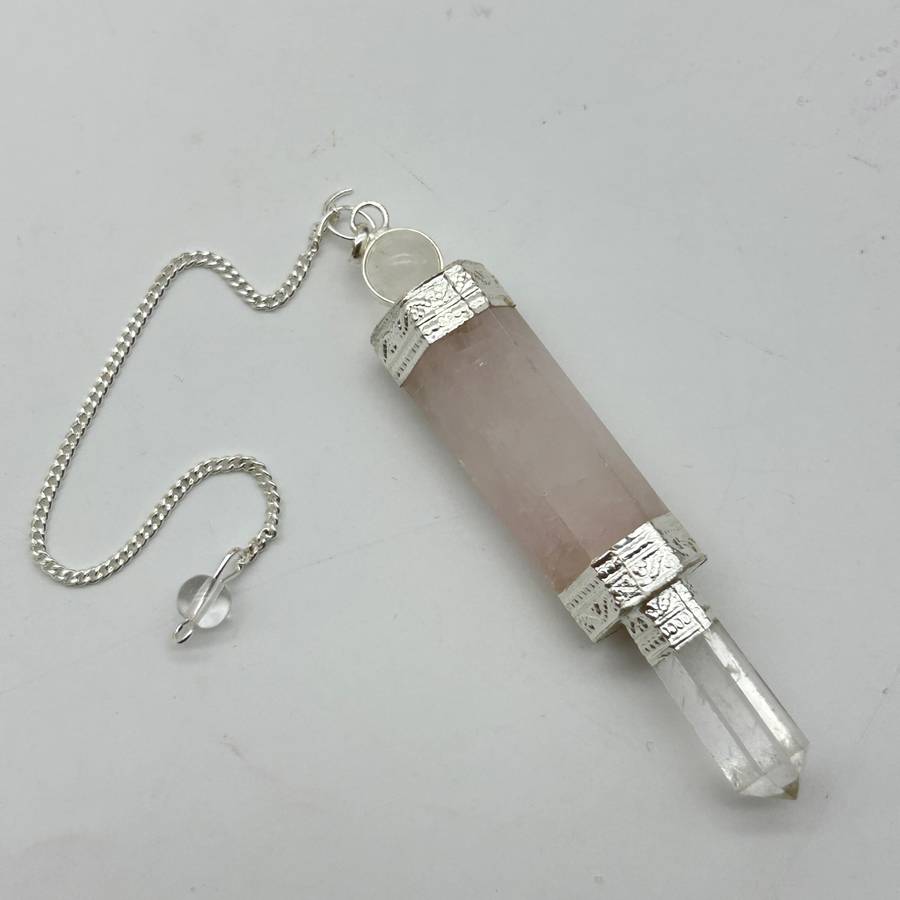 Rose Quartz Crystal Pendulum