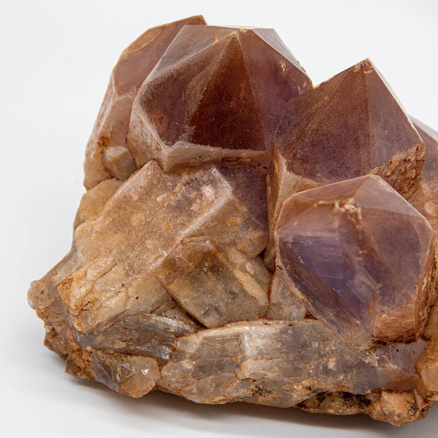 Keeper of Ancient Secrets Amethyst and Red Hematite Crystal Cluster with Hieroglyphics
