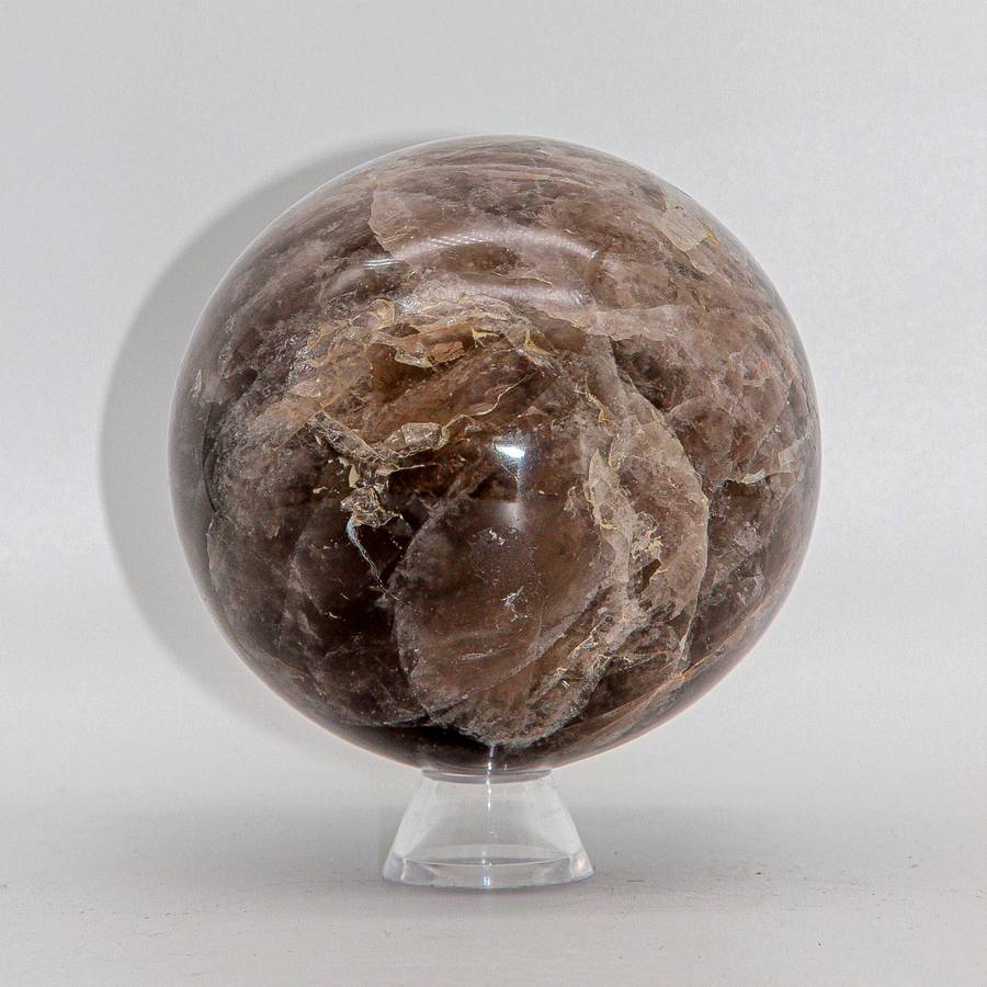 Large Smoky Quartz Crystal Sphere