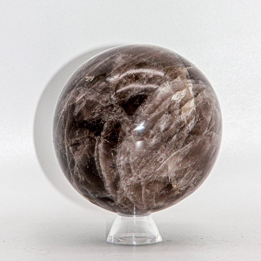 Large Smoky Quartz Crystal Sphere