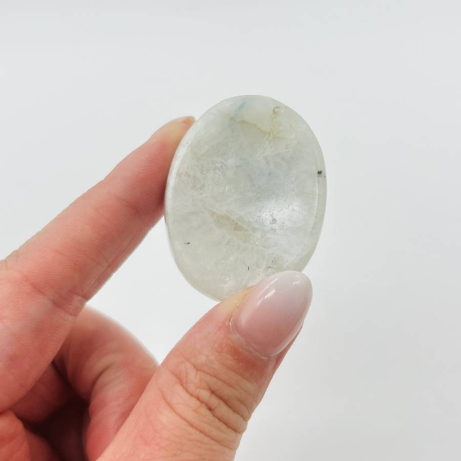 Rainbow Moonstone Worry Stone
