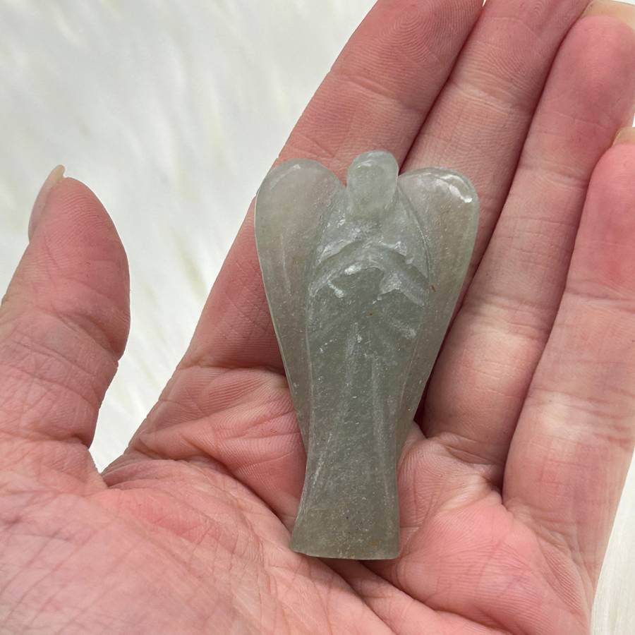 Aventurine Carved Crystal Angel