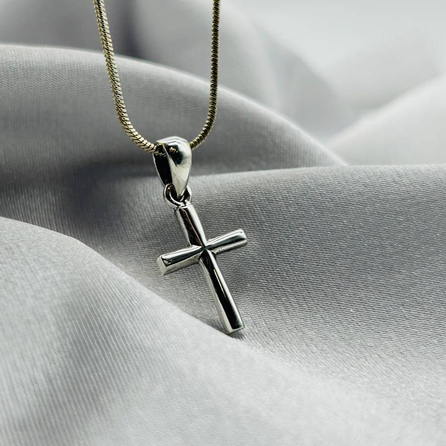 Sterling Silver Plain Cross Pendant