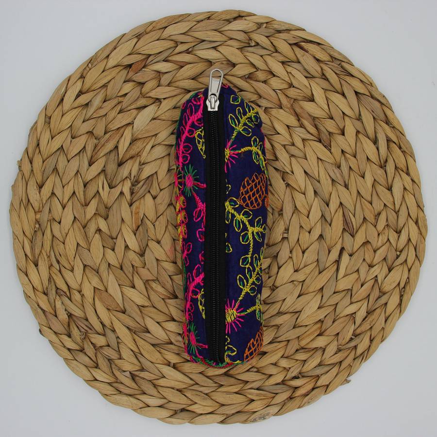 Embroidered Pencil Bag