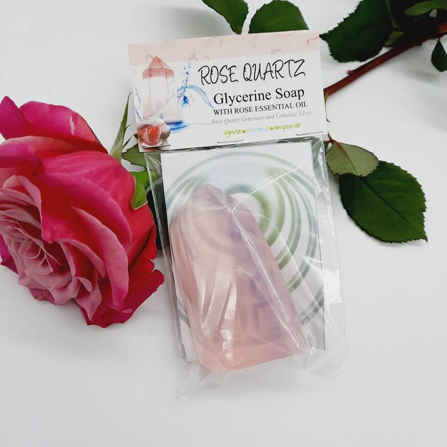 Rose Quartz Glycerine Crystal Soap