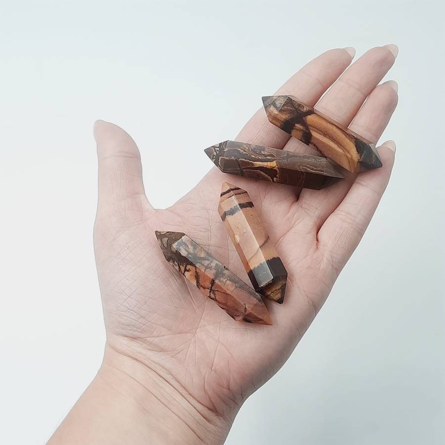 Double-Terminated Spiderweb Jasper