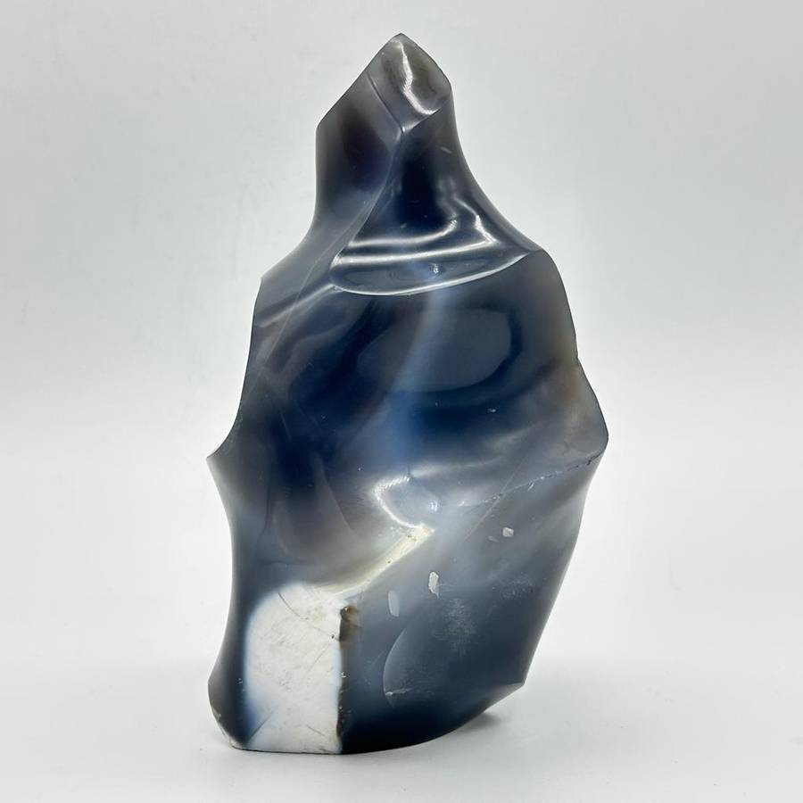 Large Agate Crystal Flame