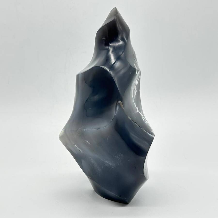 Large Agate Crystal Flame